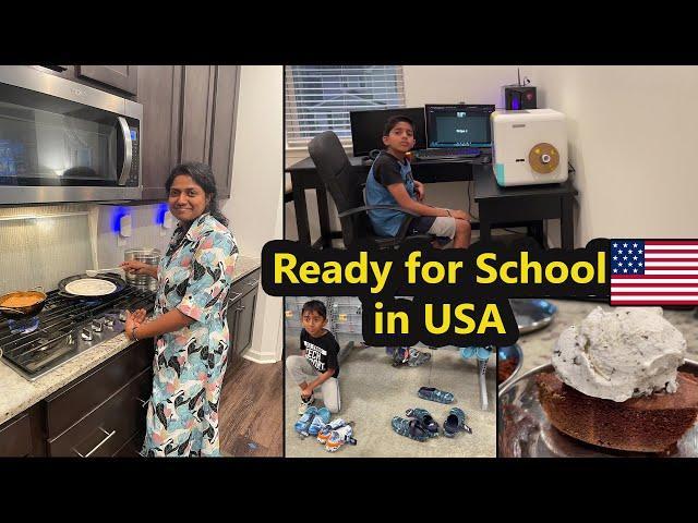 அமெரிக்காவில்- Back to School️Supplies Shopping |Evening Day in my life VLOG| DIML |Family Traveler