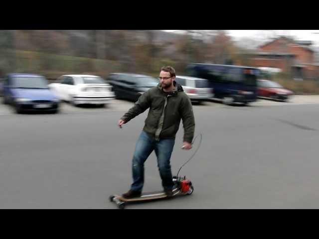 GOPED Longboard mit Motor Kettensäge