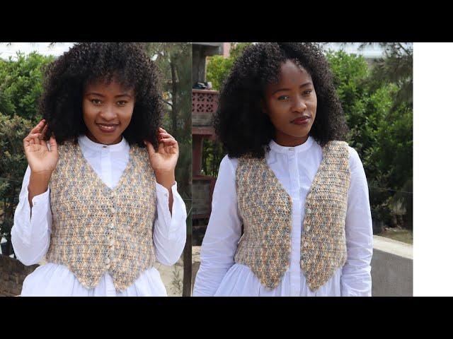 CROCHET VEST COAT TUTORIAL