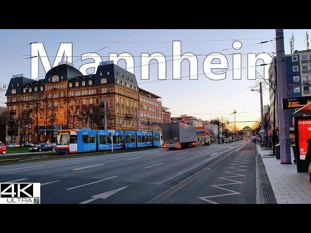 Driving in Mannheim Germany 4K Drive Tour 2022 | Germany Virtual Driving Tour