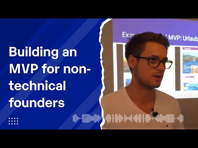 Building an MVP for non-technical founders
