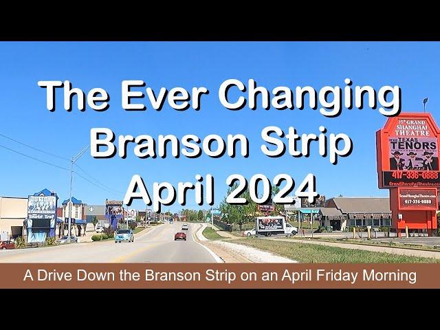 Driving the Branson, Missouri Strip on a Spring Friday Morning