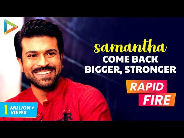 Ram Charan's Rapid Fire: "S.S.Rajamouli has got soft corner for Alia Bhatt, not us"| RRR | Jr.NTR