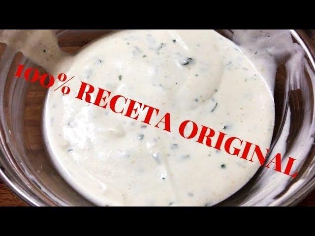 SALSA DE YOGURT PARA KEBAB 100% RECETA ORIGINAL | SAUCE YOGURT FOR KEBAB 100% ORIGINAL RECIPE