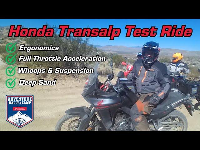 Honda Transalp 750 1st  Ride | Top Speed | Ergonomics | Electronics | Deep Sand @ Bonnier Adv Rally