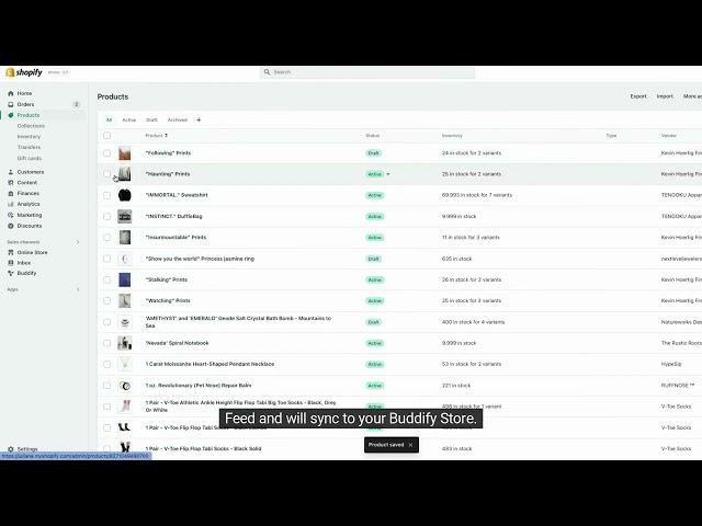 How to make products available on Buddify Feed