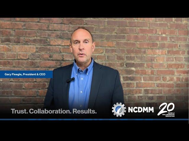 NCDMM Celebrates 20-Year Anniversary - Employee Testimonial - Gary Fleegle