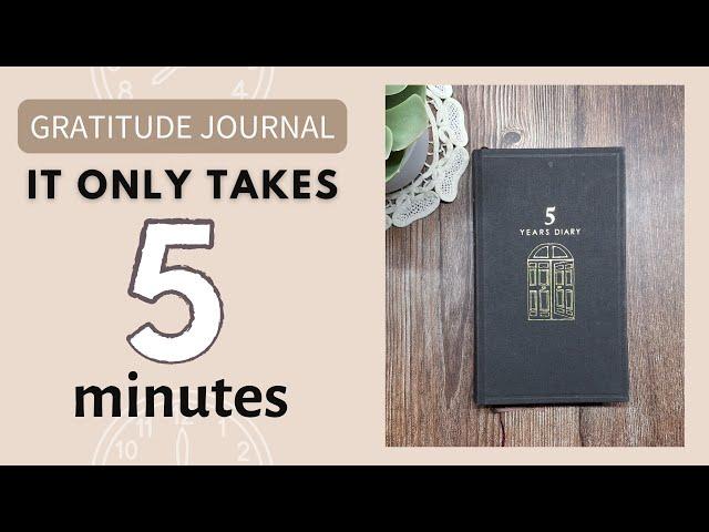  How to Keep a Gratitude Journal | Midori 5 Year Diary