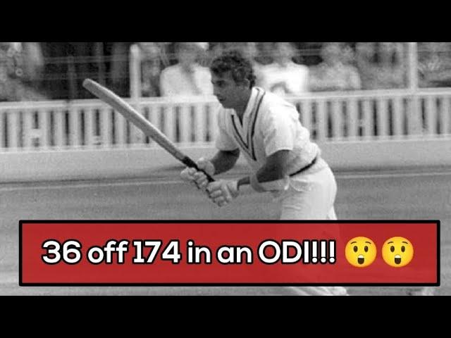 Cricket Classics: #SunilGavaskar 36 off 174 Balls!  #vintage #oldcricketstories