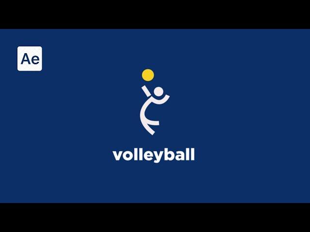 Custom Logo Animation in After Effects | Volleyball animation | After Effects Tutorial