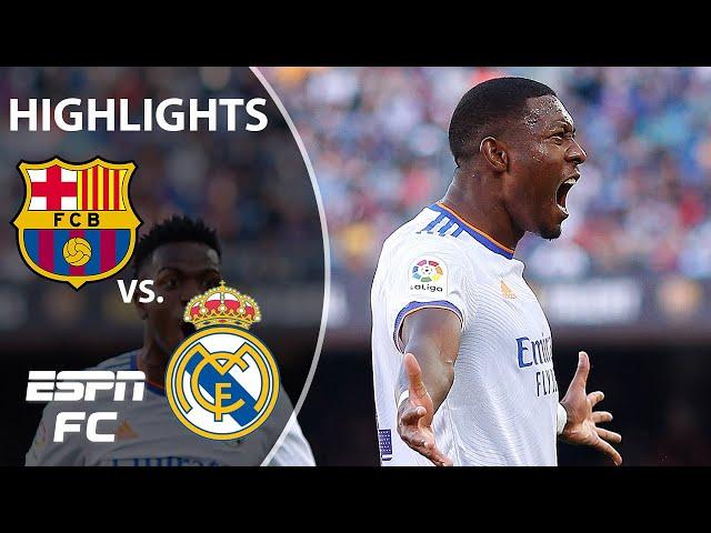 Alaba's El Clasico rocket helps Real Madrid win 2-1 vs. Barcelona | LaLiga Highlights | ESPN FC