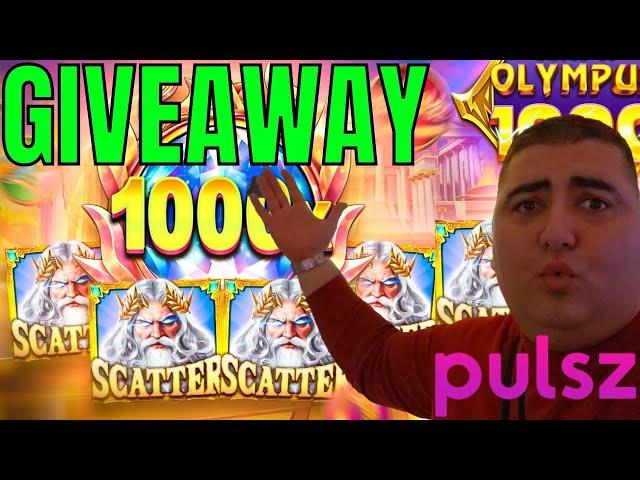 Huge Live Slot Play + GIVEAWAY At Pulsz