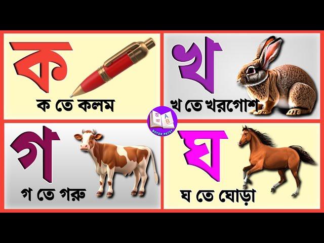 Banjonborno Ka kha ga | বাংলা ব্যঞ্জনবর্ণ ক খ গ ঘ | Bangla Alphabet | Banjonborno Bangla