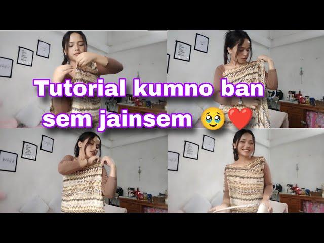 Tutorial kmno ban sem jainsem||khasi traditional attire ️ #jainsem #khasitraditionalattire #grace