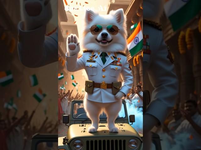 Cute puppy crazy dance  | #funnyanimals #puppy #funnyvideo #youtubeshorts #shortsfeed #cartoon #ai