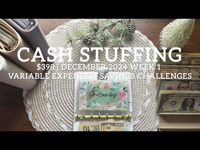 Cash Stuffing | December 2024 Week 1 | 9-5 Income