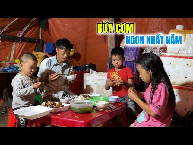 Ngôi nhà 4 Bố con A Co đã “Vào áo”, Cháu Tuấn bất ngờ đem “Bữa cơm ngon nhất năm” tới túp lều bạt