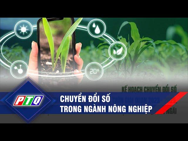 Chuyển đổi số trong ngành nông nghiệp | PTQ