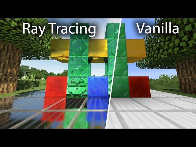 Minecraft Vanilla vs SEUS PTGI E7.1 Ray Tracing [4k/60FPS]