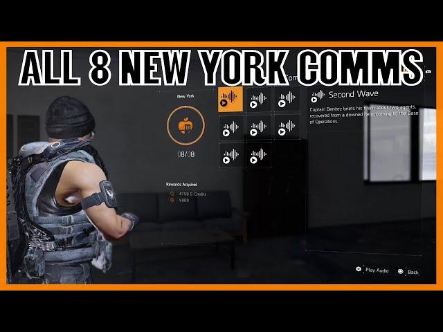 The Division 2 All New York Comms Locations (Division 2 Comms Collectibles)