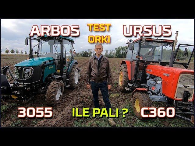 Ciągnik Ursus c 360 vs Arbos 3055 TEST orki  spalanie  Czy Ursus da radę? [Korbanek]