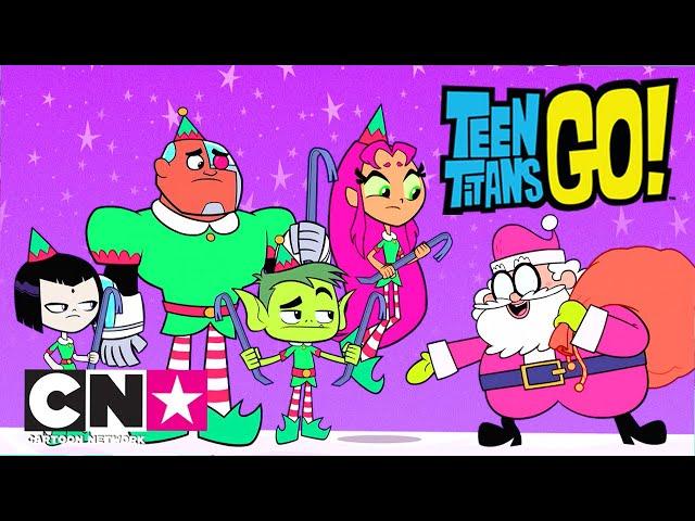 Haideți, tineri titani! | Toate episoadele speciale de Crăciun | Cartoon Network