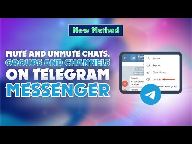 How to Mute and Unmute Chats, Groups and Channels on Telegram Messenger |  Skill Wave