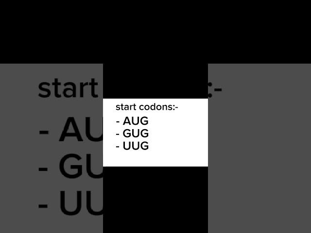 stop codons| start codons| full concept| digi learning