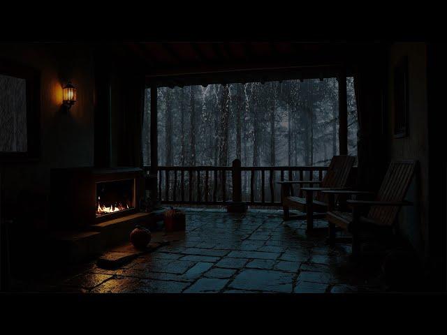 Cozy rainy night at the top of the mountain - Stayed overnight in a small house, fell asleep