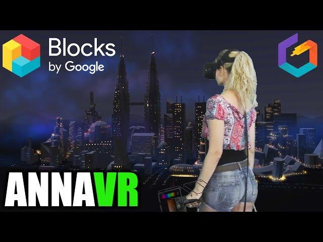 Google Blocks + Tilt Brush: Blocks Skyline (VR painting)