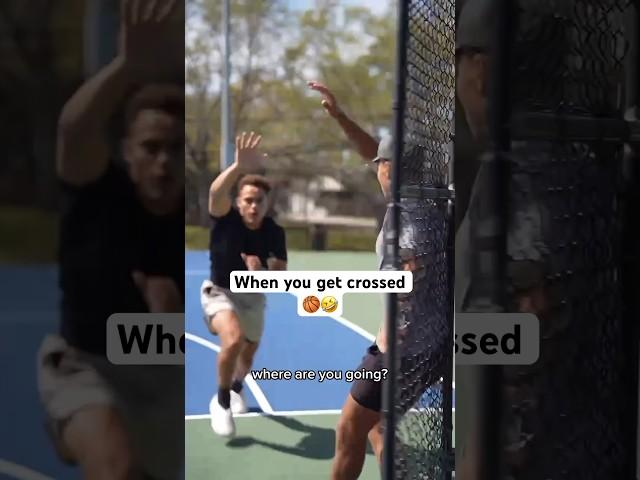 When you get crossed  #basketball #basketballshorts #nba