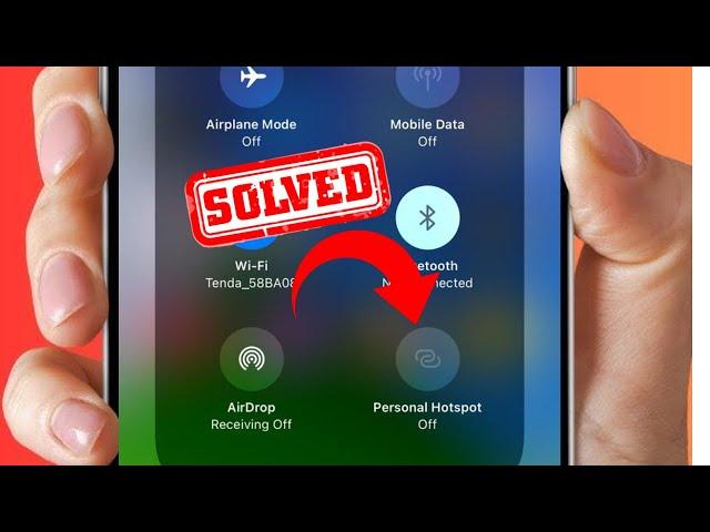 How to Fix Personal Hotspot Not Working iPhone iOS 17 / Hotspot Grayed Out in iPhone