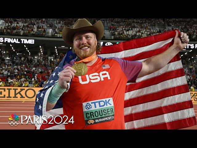 Ryan Crouser overcomes blood clot scare to win repeat shot put gold for Team USA | NBC Sports