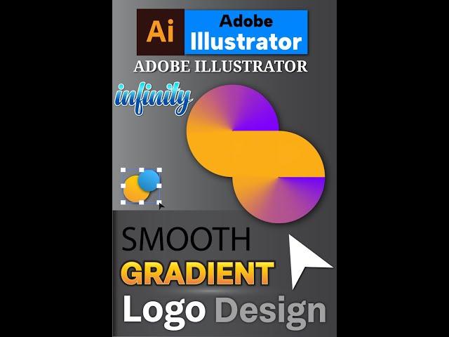 SMOOTH GRADIENT DESIGN In Illustrator #youtubeshorts #shorts #shortsvideo