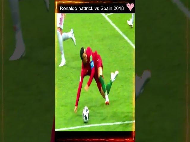 Ronaldo hattrick vs Spain 2018 | LFB Sport #short  #shortsvideo #football