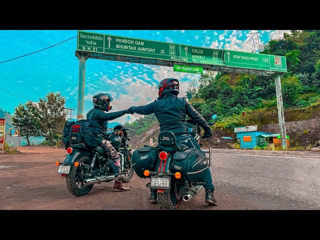 Shimla to Manali Road Trip in Winters on Royal Enfield Meteor 350 | Long Ride Touring on Meteor 350