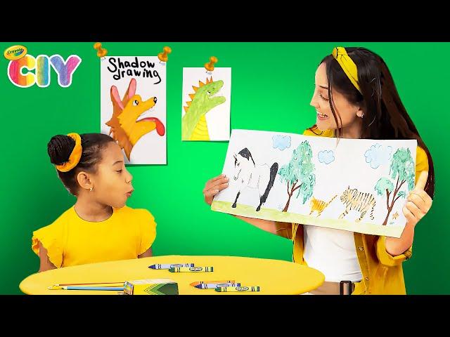 Super Easy Animal Drawings with Shadows!