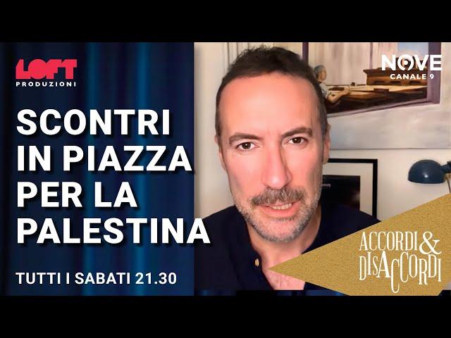 Scontri in piazza per la Palestina