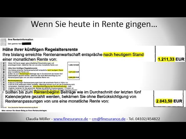 Die schonungslose Wahrheit über Ihre Renteninformation - Hamburg, Stormarn, Herzogtum Lauenburg