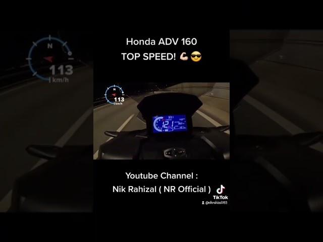 Honda ADV 160 2023 TOP SPEED! Ngam️Ngam?  #Honda #ADV160 #Scooter #TopSpeed #GPS #Like #Subscribe