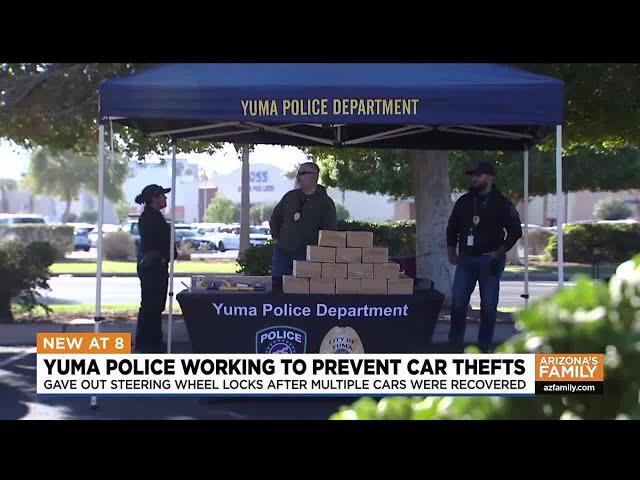 Yuma-area police are on a mission to reduce car thefts