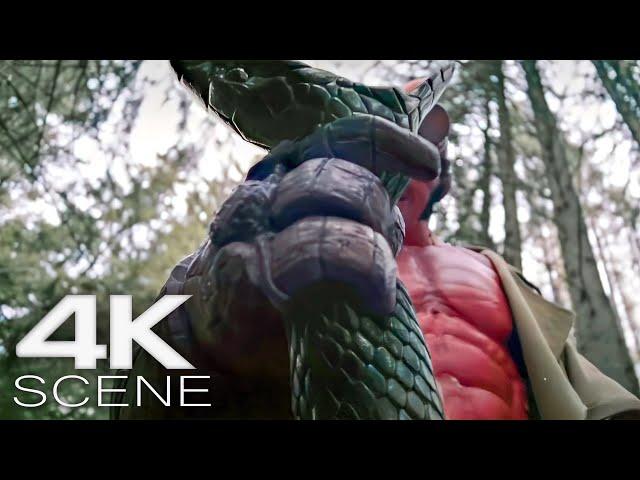 Hellboy vs Cursed Python (2024) 4K SCENE | Hellboy: The Crooked Man Movie Clip