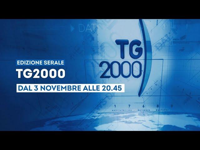 Novità | "Tg2000" edizione serale dal 3 novembre alle ore 20.45 su Tv2000