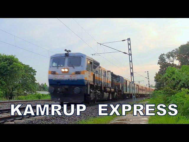 KAMRUP EXPRESS gearing FULL SPEED | NGC WDP4D EMD at its best !! | Abhinav LHB