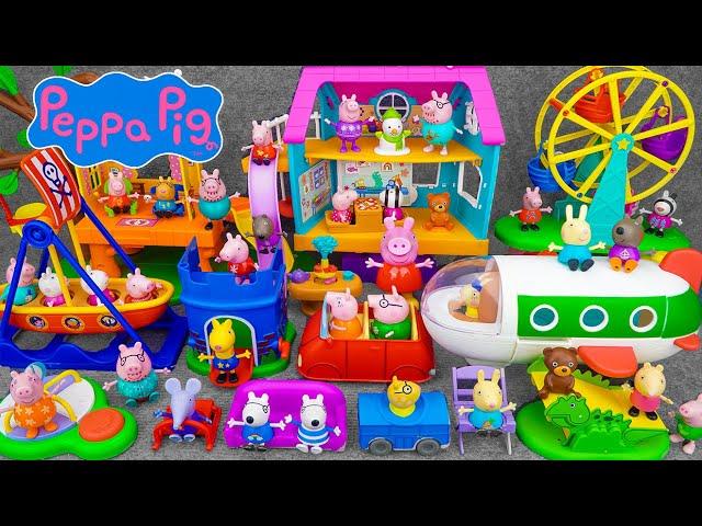 95 Minutes Satisfying with Unboxing Cute Peppa Pig Amusement Park Toys Collection ASMR | Review Toys