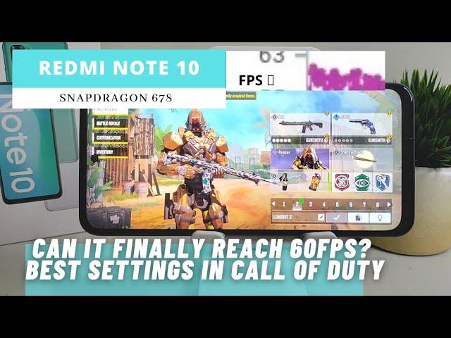 Redmi Note 10 Call Of Duty Game Test - Best Settings In BR