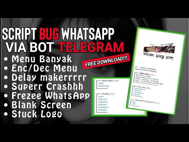 Script Bug Whatsapp | Bisa run diTermux | Via telegram | Free download | Terbaru & Terupdate