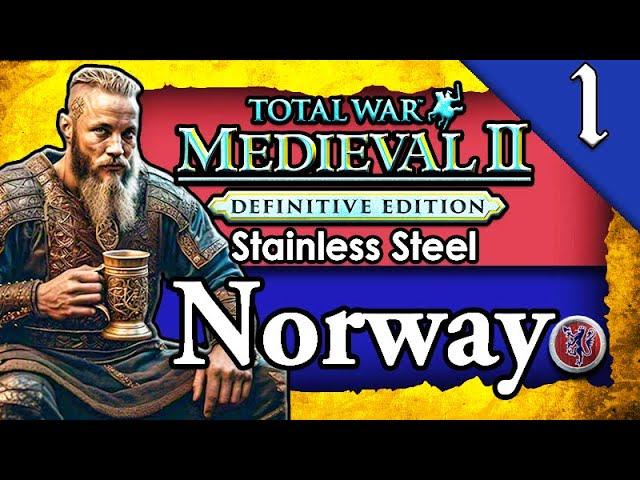 RISE OF NORWAY! Medieval 2 Total War: Stainless Steel: Norway Campaign Gameplay #1