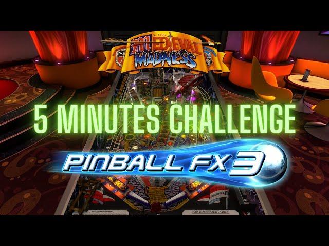 Pinball Fx3 :: Medieval Maddness Williams :: 5 Minutes Challenge Completed【 Shorts 】