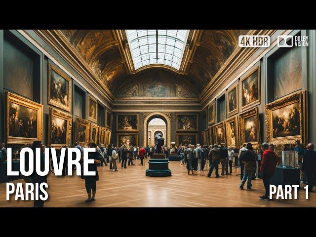 Louvre Museum Paris - Mona Lisa - Walking Tour | 4K 